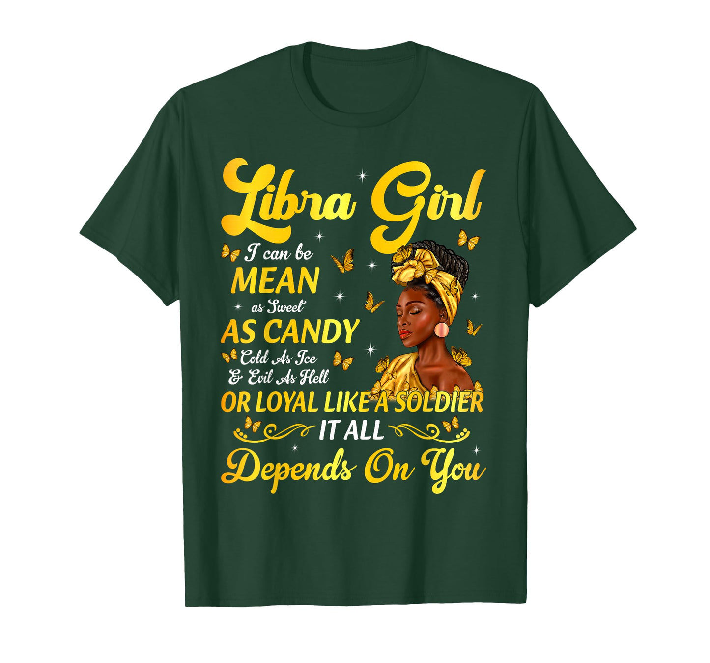 African American Birthday Black Women Libra Girl T-Shirt