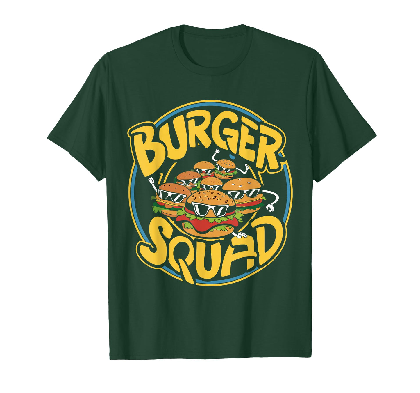 Burger Squad Funny Cheeseburger Lover Food Hamburger Crew T-Shirt