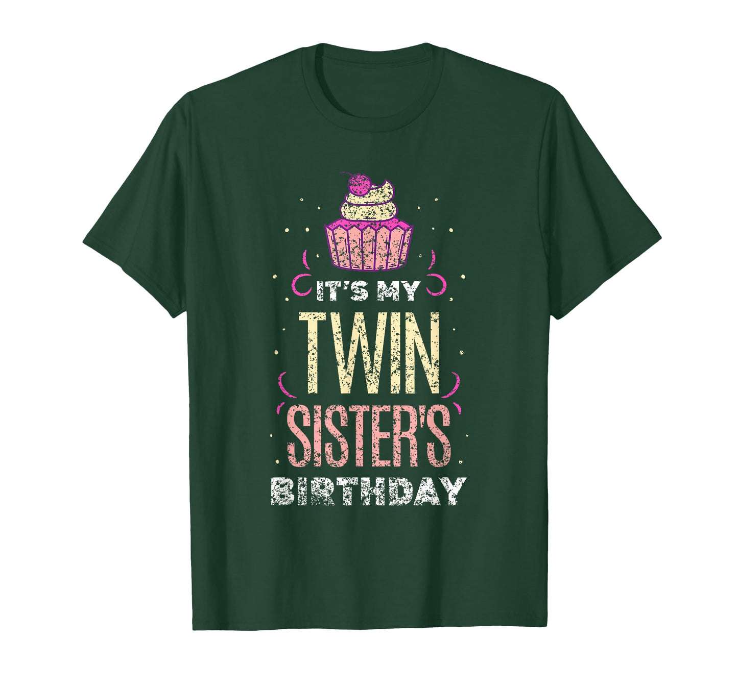 It's My Twin Sister's Birthday Twins Celebrate Cute T-Shirt