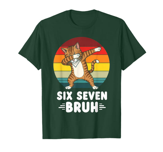 67 Animals Funny 67 Brainrot Youth Kids Cat 67 T-Shirt