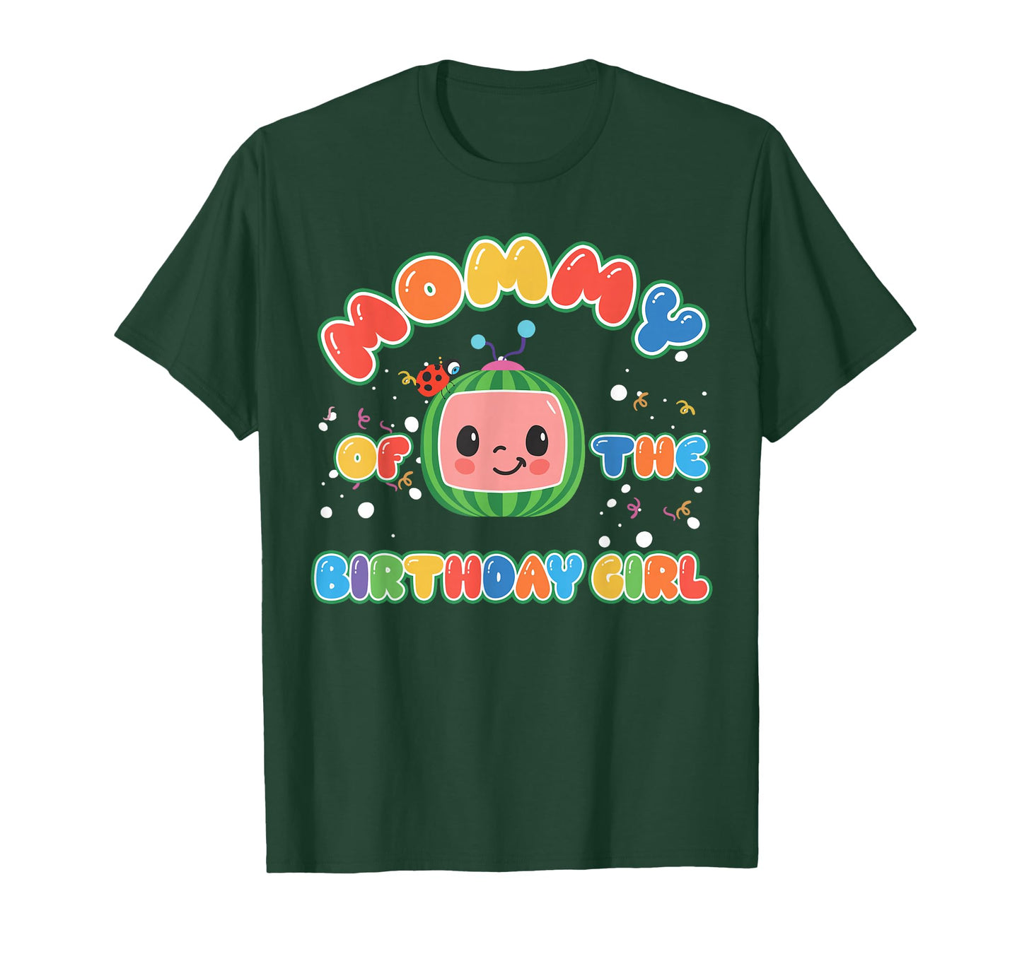Daddy Mommy Of The Birthday Girl Melon Family Matching Funny T-Shirt