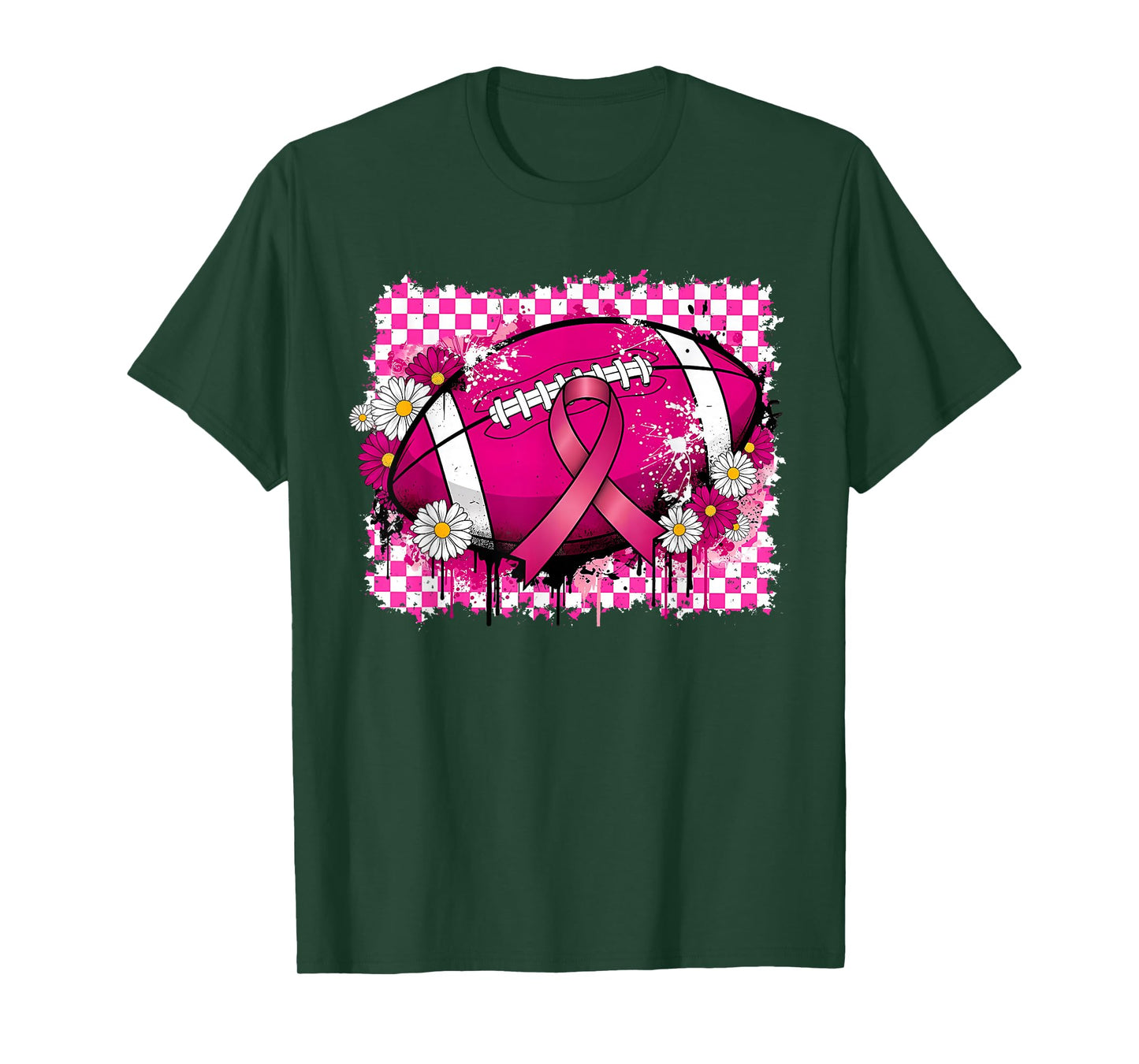 Breast Cancer Football Game Day Tackle Cancer T-Shirt