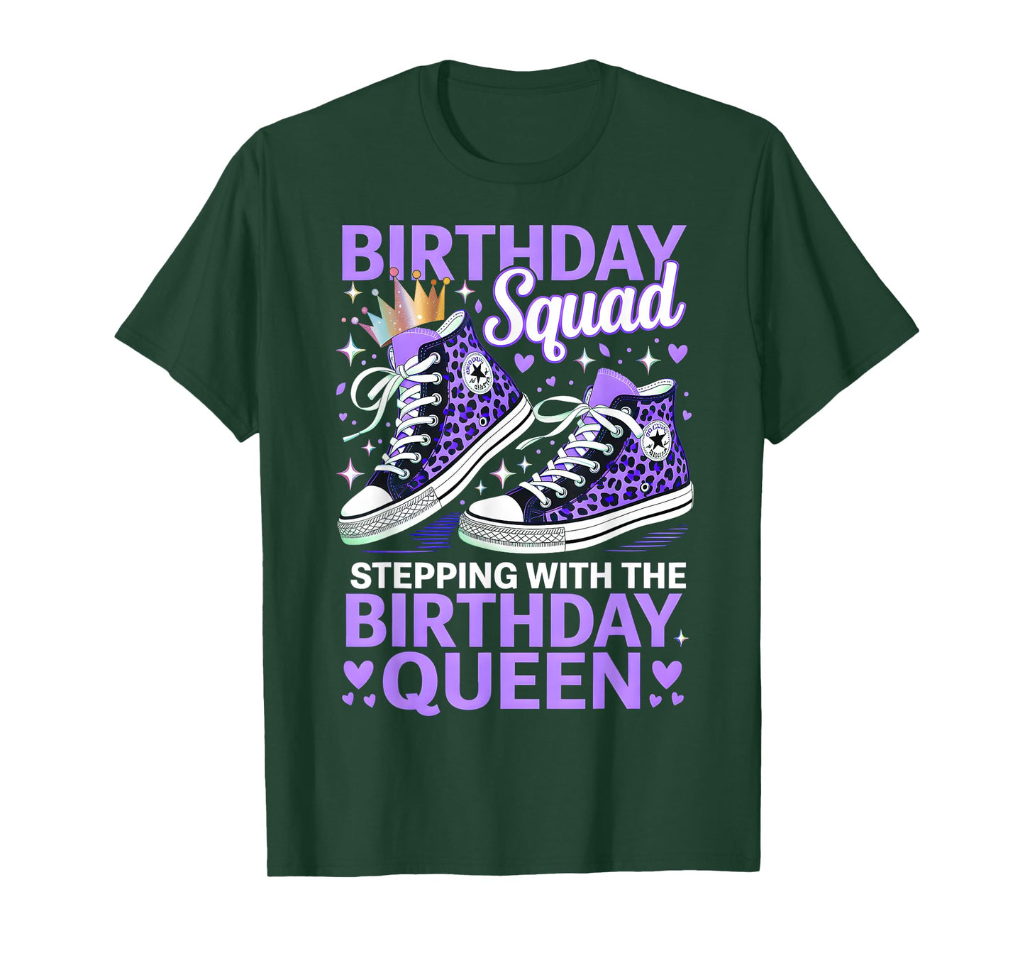Birthday Squad Stepping With The Birthday Queen T-Shirt