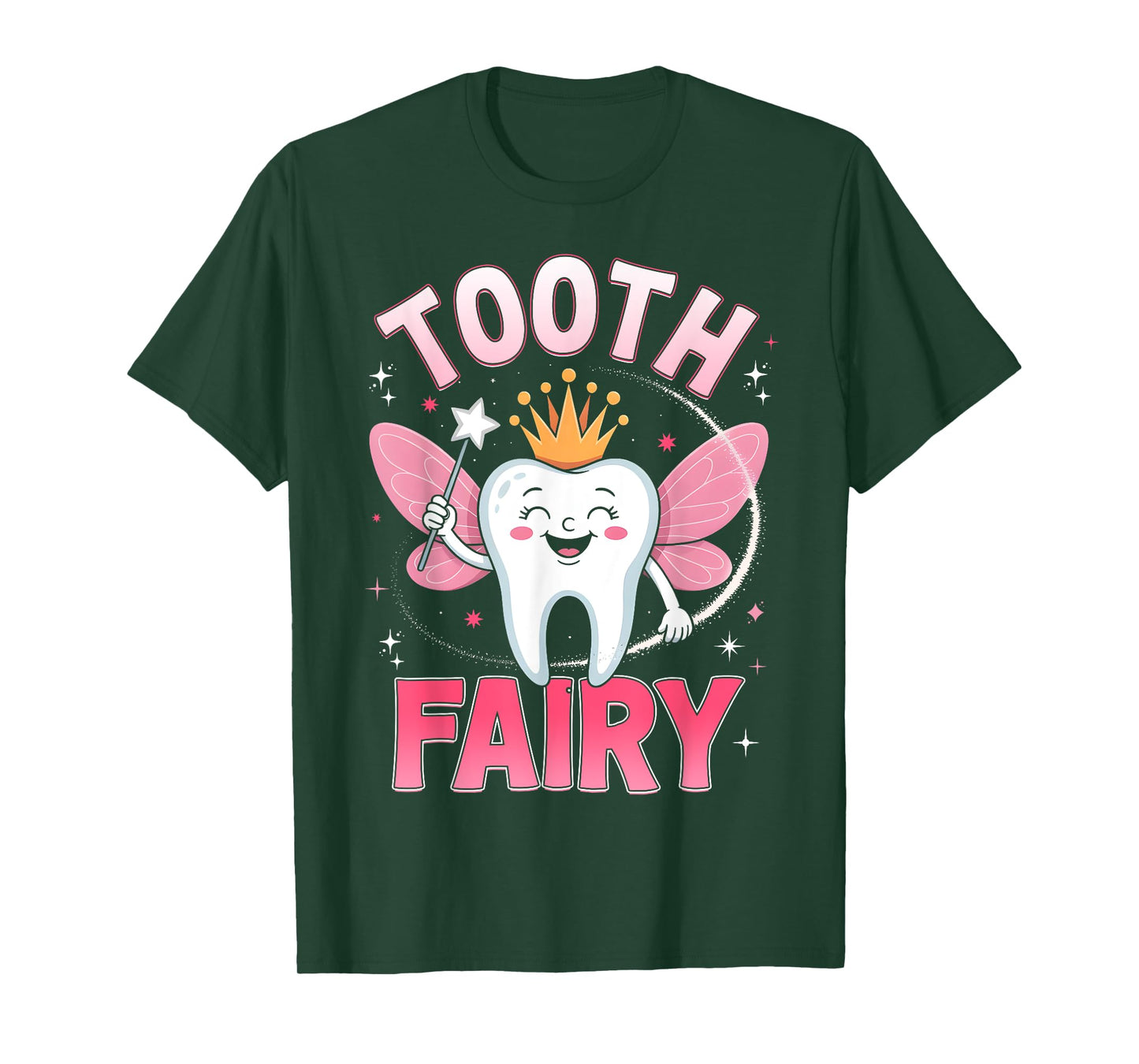 Funny Tooth Fairy Women Kids Girls Halloween Costume T-Shirt