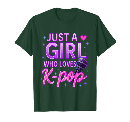 Funny Just A Girl Who Loves K-Pop T-Shirt