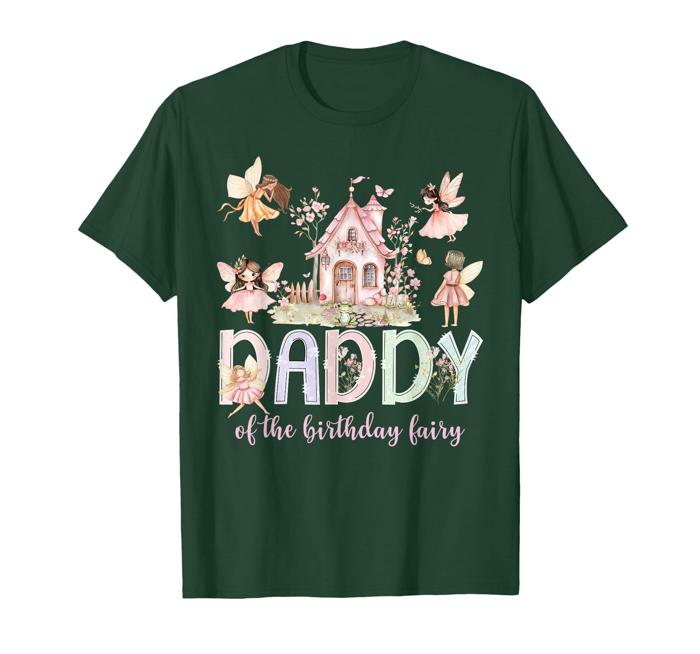 Daddy of The Birthday Fairy Girl Magical Family Matching T-Shirt