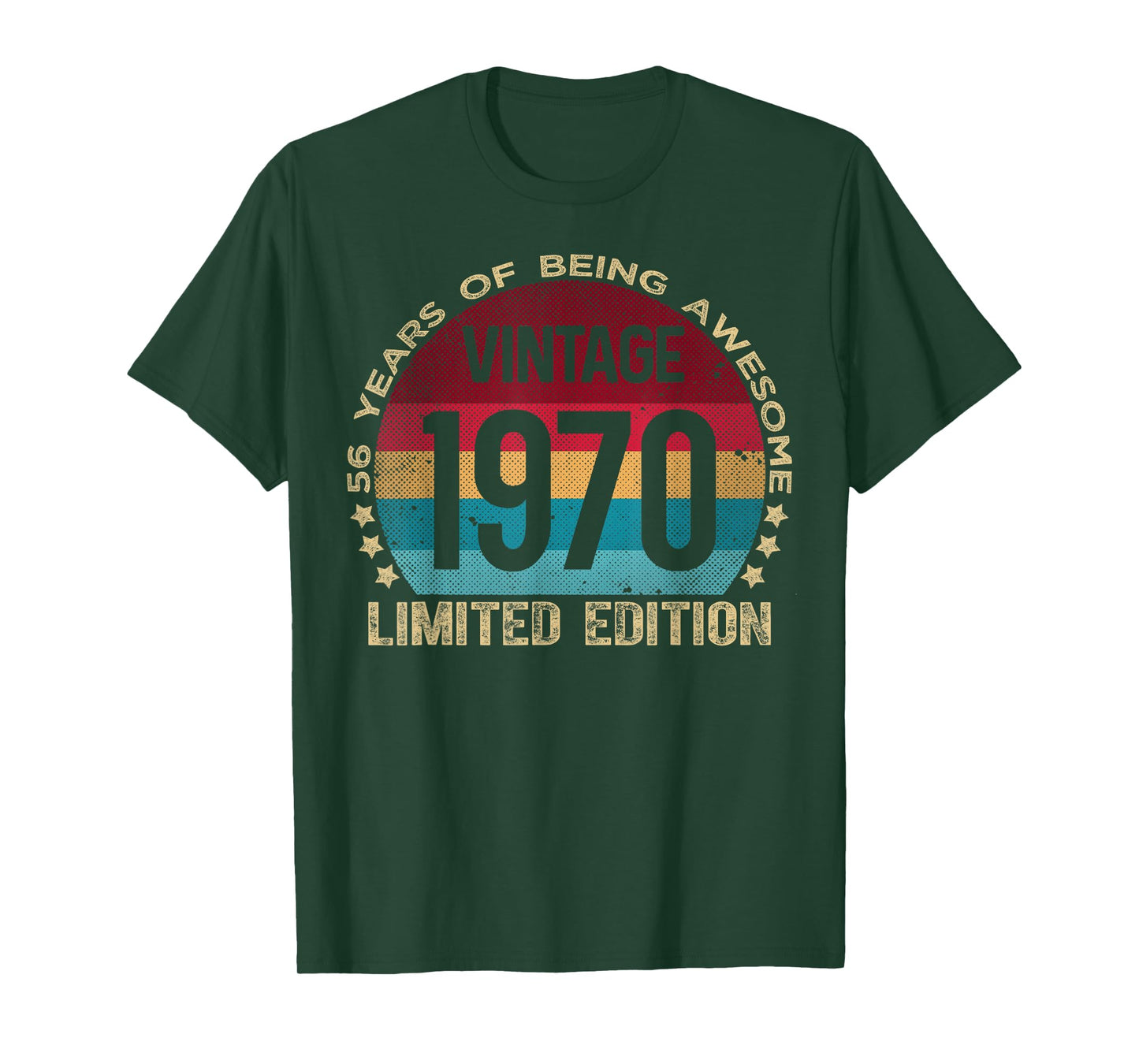 56 Year Old Gifts Vintage 1970 Limited Edition 56th Birthday T-Shirt