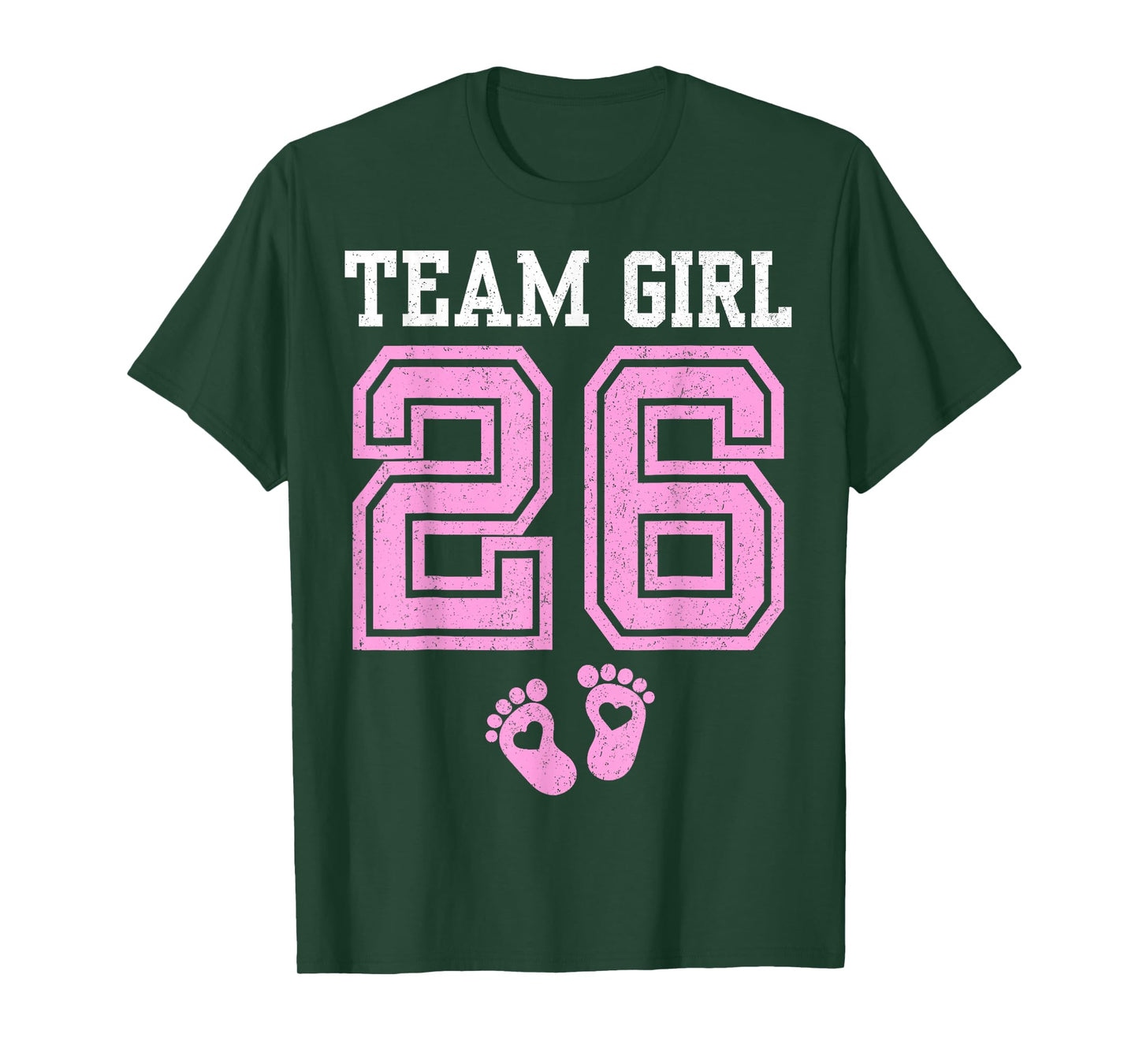 Team Girl 2026 Gender Reveal Party Baby Announcement Family T-Shirt