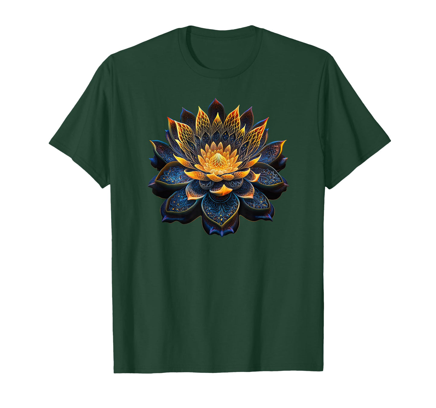 Lotus Flower Yoga Zen Bohemian Namaste Meditation T-Shirt