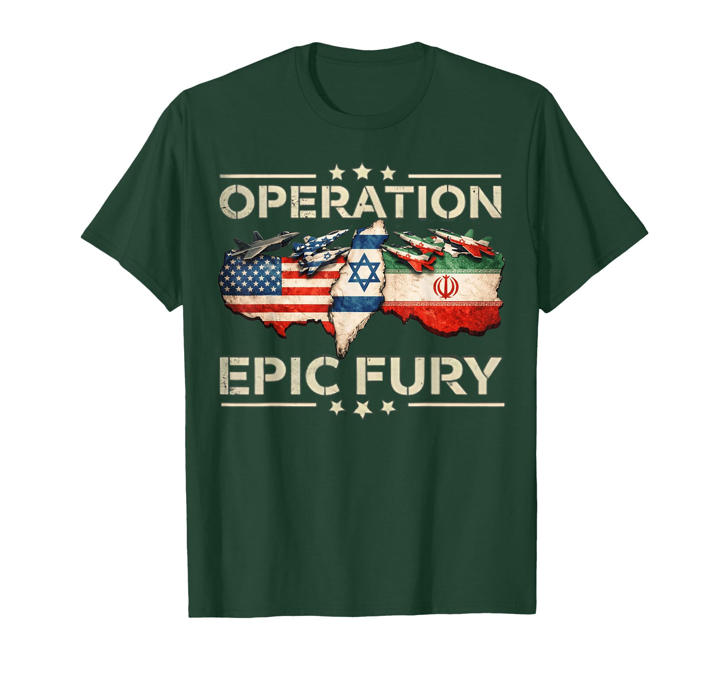Operation Epic Fury Patriotic Adventure American Flag USA T-Shirt