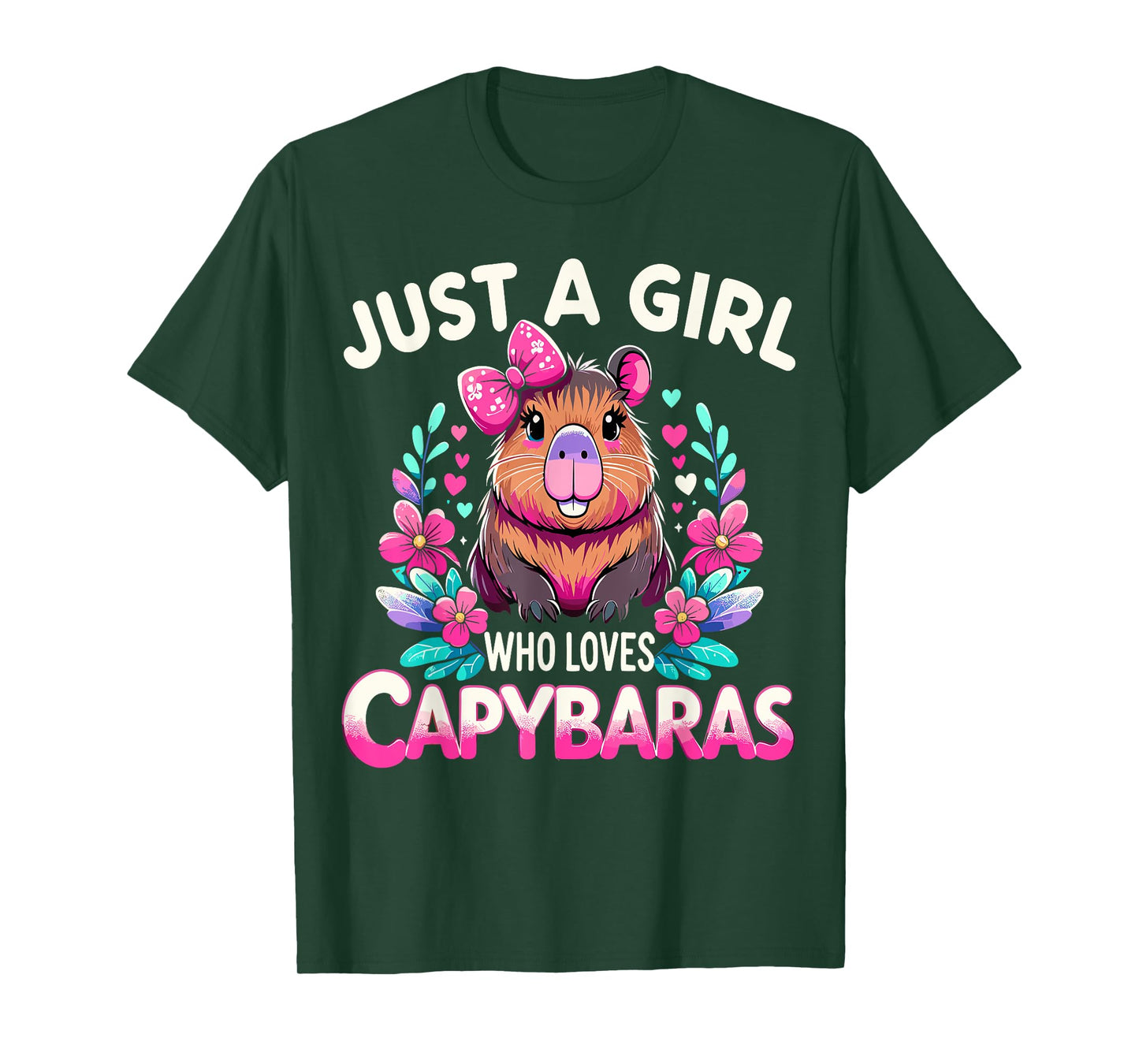 Capybara Funny Just a Girl who loves Capybaras T-Shirt