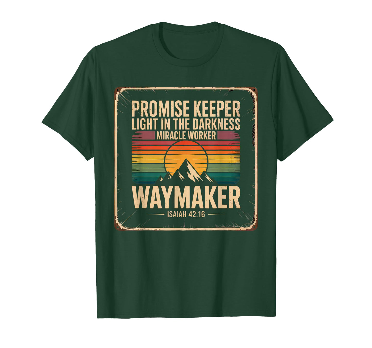 Waymaker Tshirt Promise Keeper Miracle Worker God Christian T-Shirt
