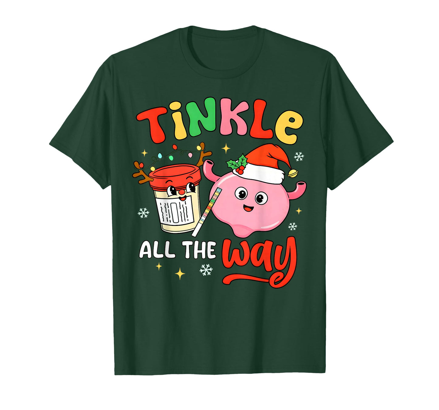 Christmas Urologist Nephrologist T Healthcare Worker Nursing T-Shirt