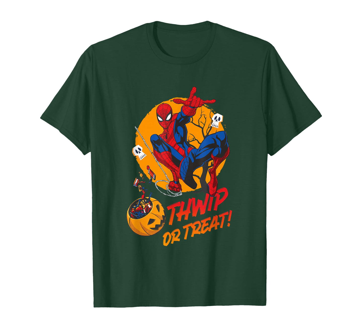 Marvel Comics Halloween Spider-Man Thwip Or Treat! T-Shirt