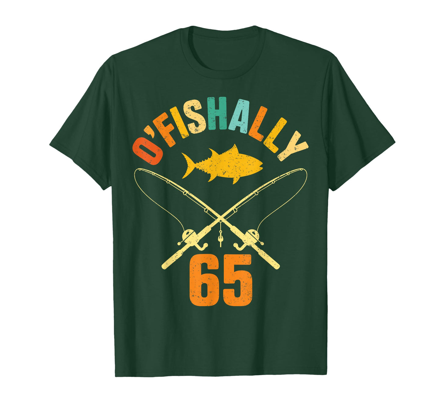 O-Fishally 65 Fisherman Fishing 65th Birthday Party T-Shirt
