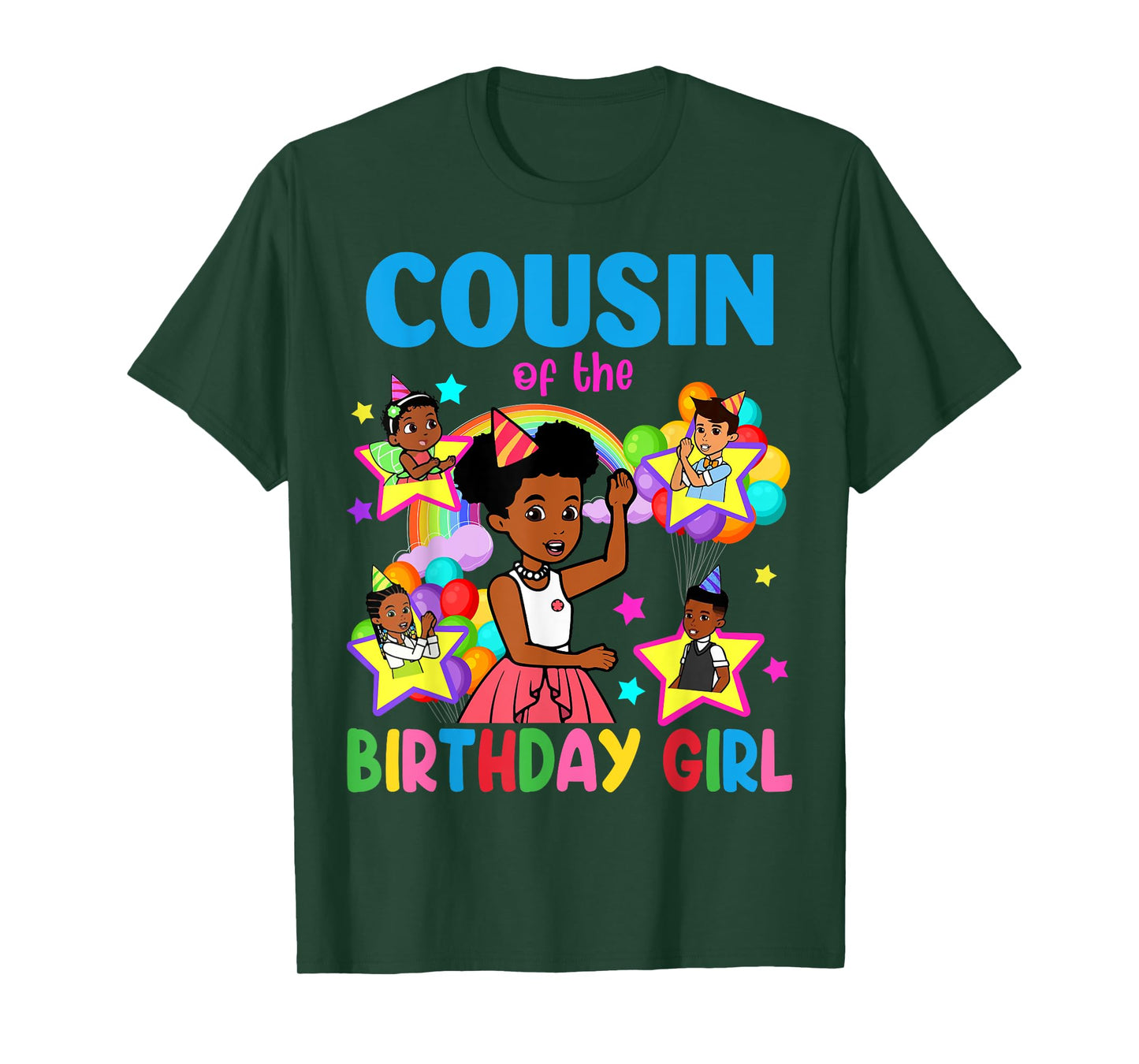 Cousin Of Birthday Girl Gracie Birthday Dolls Girl Party T-Shirt