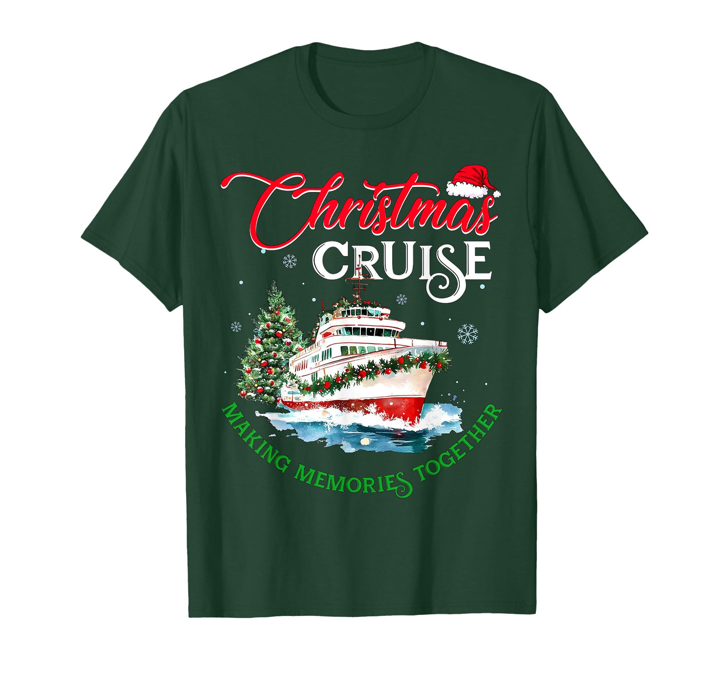Christmas Cruise Squad Making Memories Together Family Trip T-Shirt