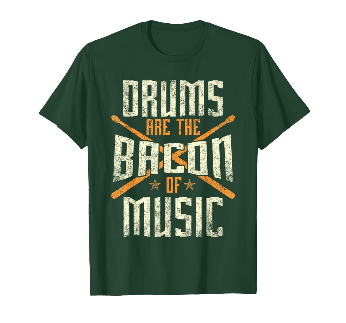 Drums Are The Bacon Of Music - Drumming Drummer Music Lover T-Shirt
