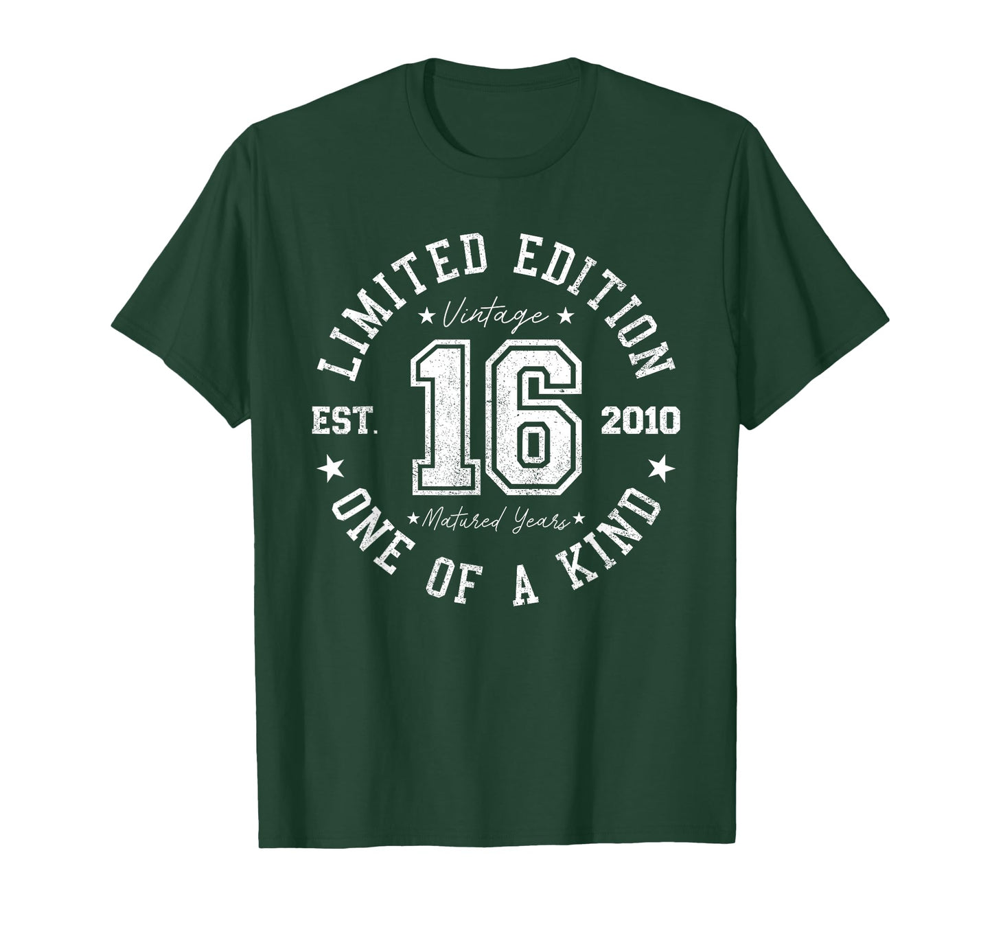 Vintage 2010 Limited Edition 16th Birthday 16 Years Old T-Shirt