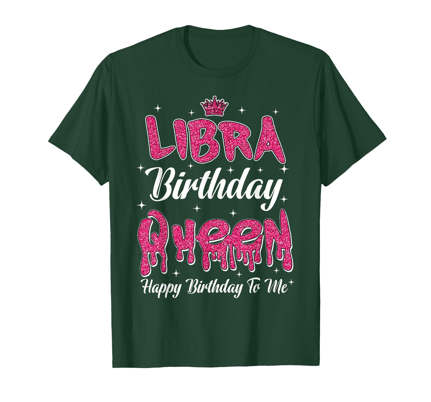 Libra Birthday Queen Happy Birthday Women Girl Zodiac T-Shirt