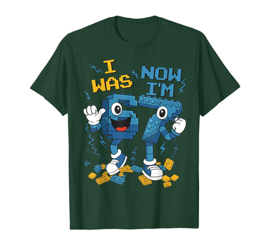 I was 6 Now I'm 7 Funny 67 Six Seven 6-7 Italian Brainrot T-Shirt