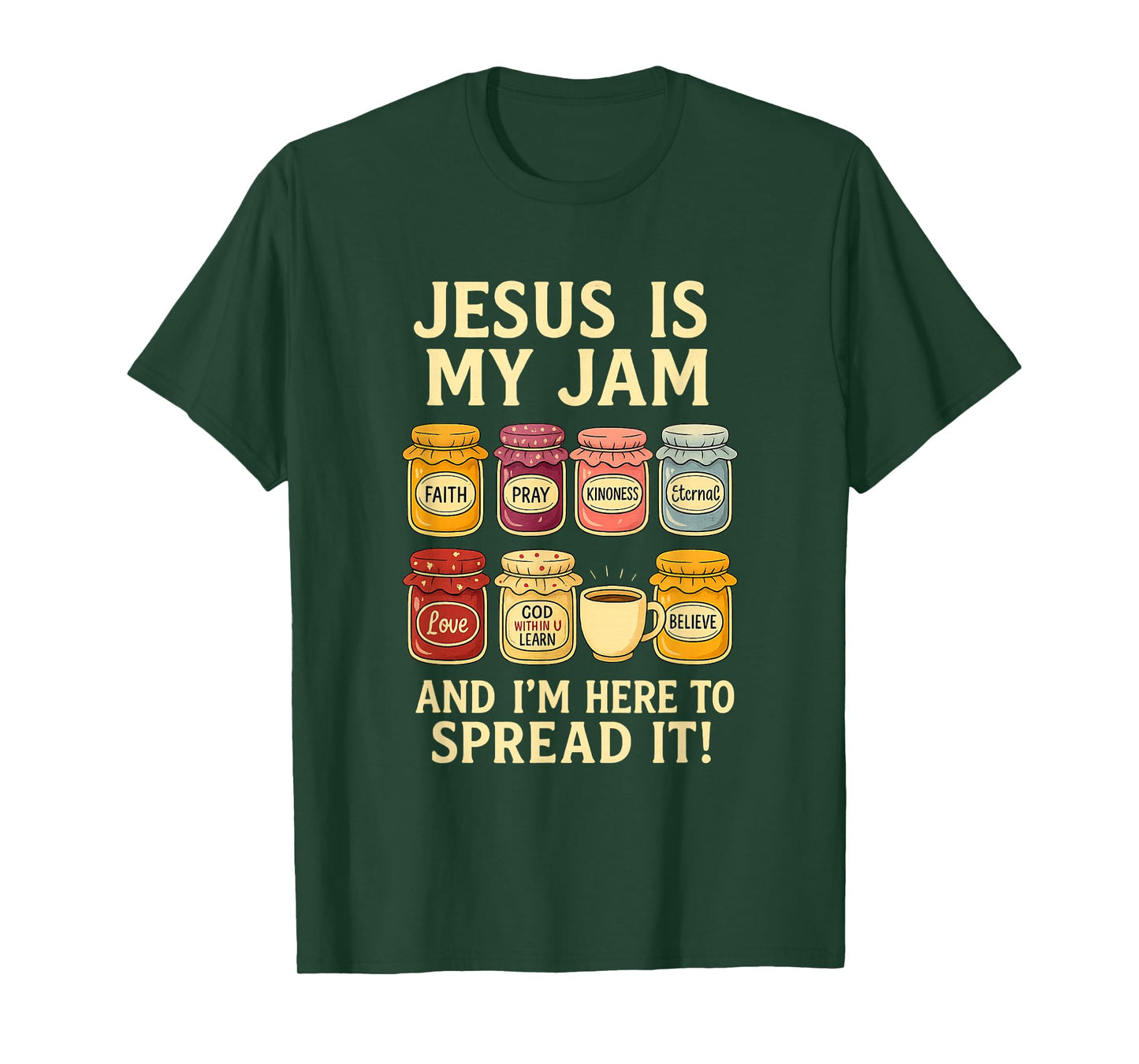 Jesus is My Jam Shirt Funny Christian Faith Bible T-Shirt
