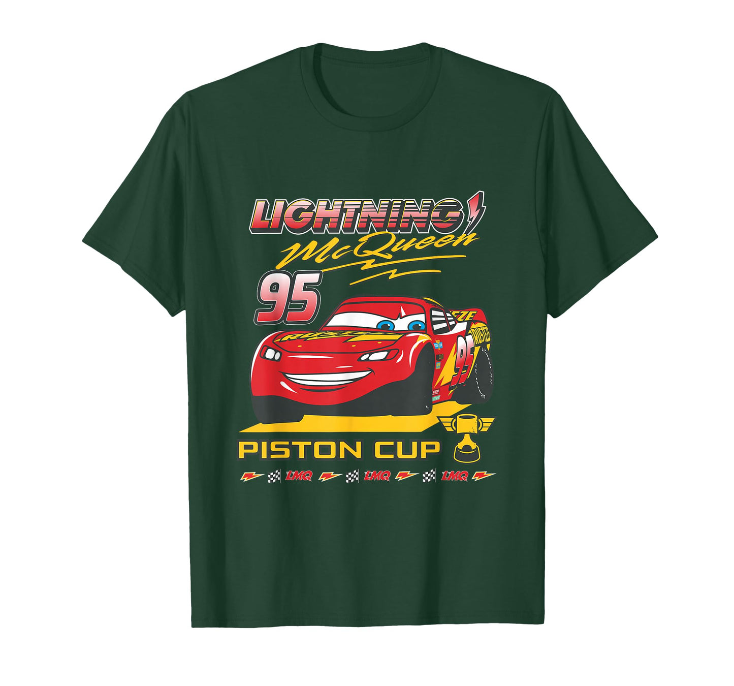 Disney Pixar Cars Lightning McQueen Piston Cup Winner T-Shirt