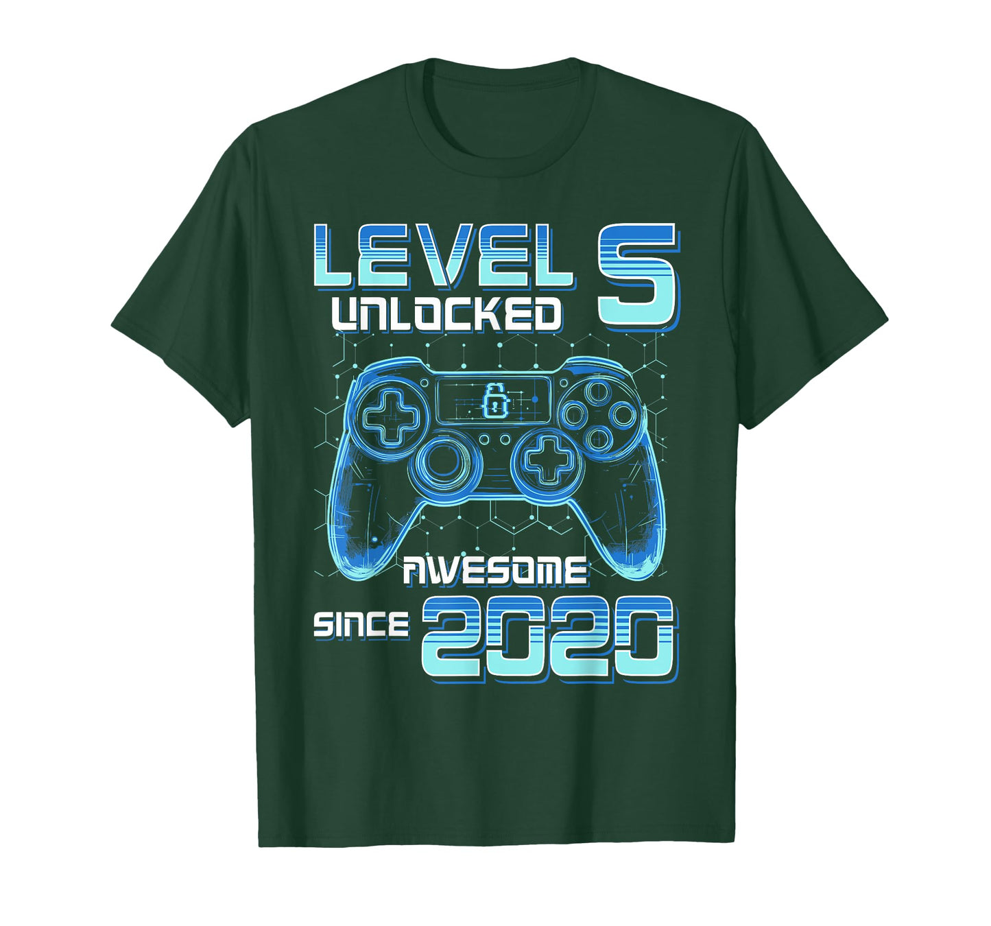 Level 5 Unlocked Video Game Party 6th Birthday Gamer Boys T-Shirt