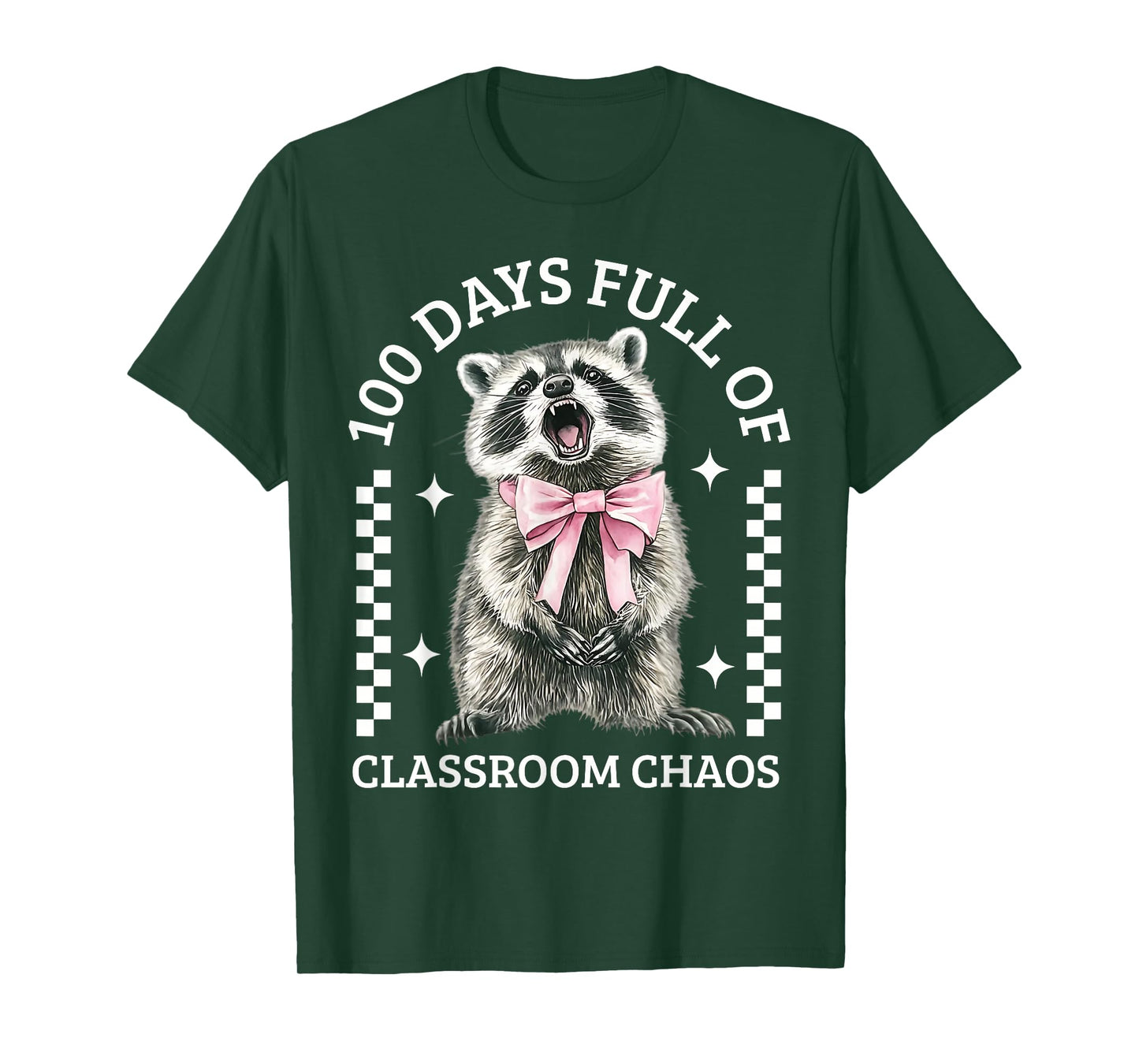100 Days Full of Classroom Chaos Funny 100th Day of School T-Shirt