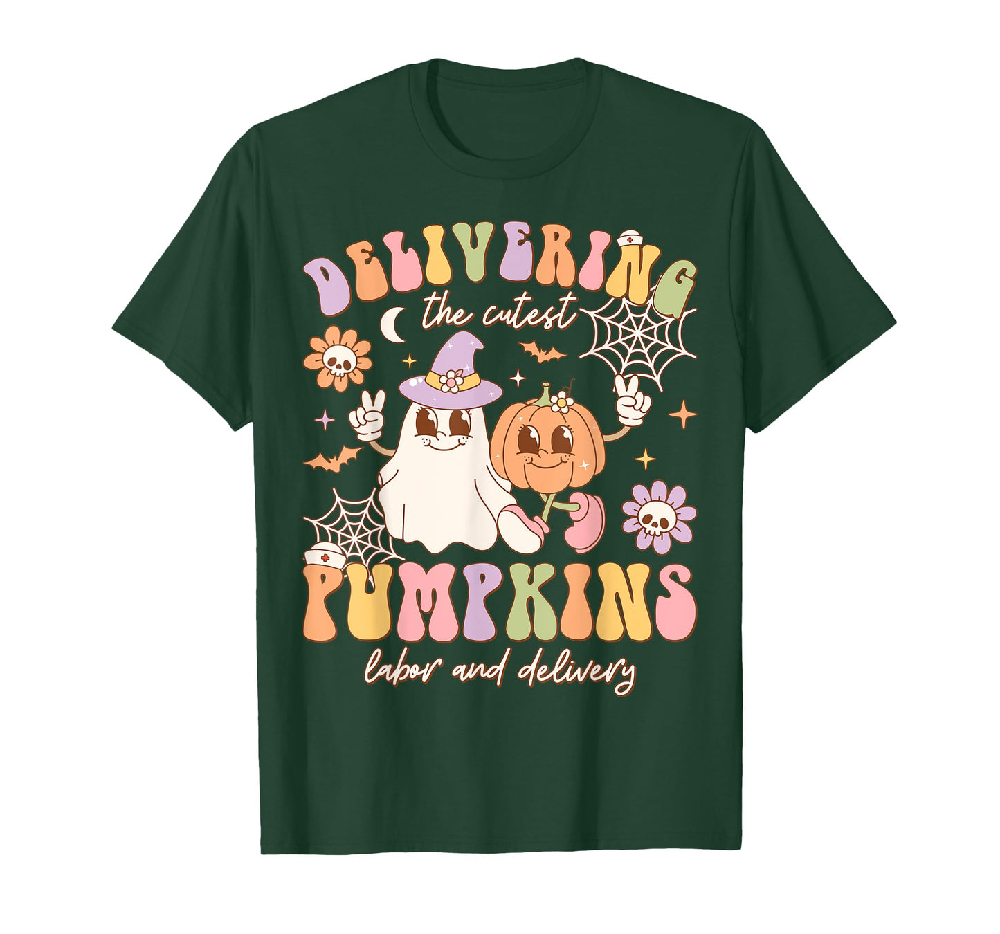 Delivering The Cutest Pumpkins Labor And Delivery Halloween T-Shirt