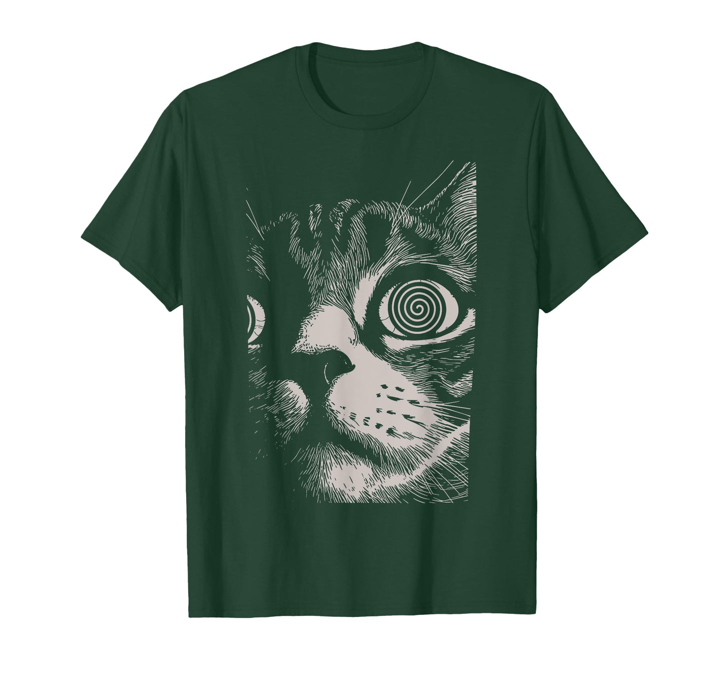 Psychedelic Cat Gothic Art Funny Cat Gifts For Men Women Kid T-Shirt