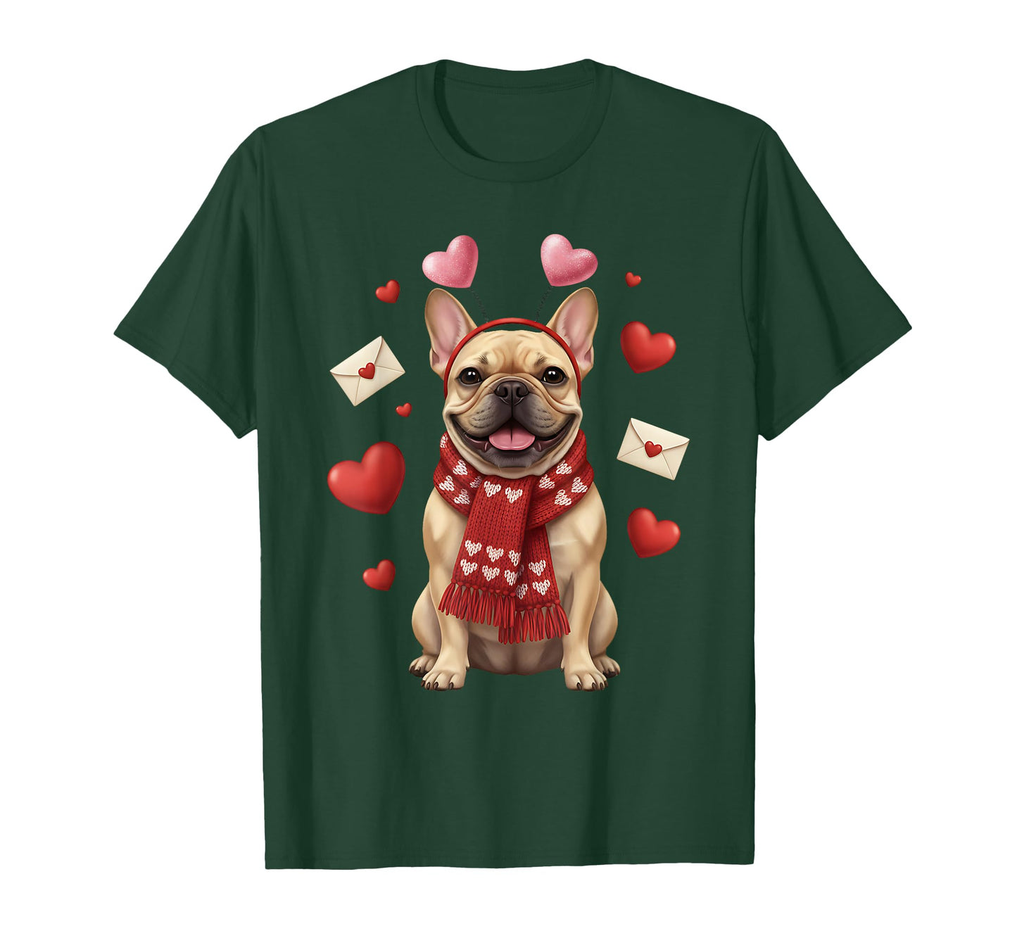 Cute French Bulldog Valentine’s Day Dog Mom - Frenchie Lover T-Shirt