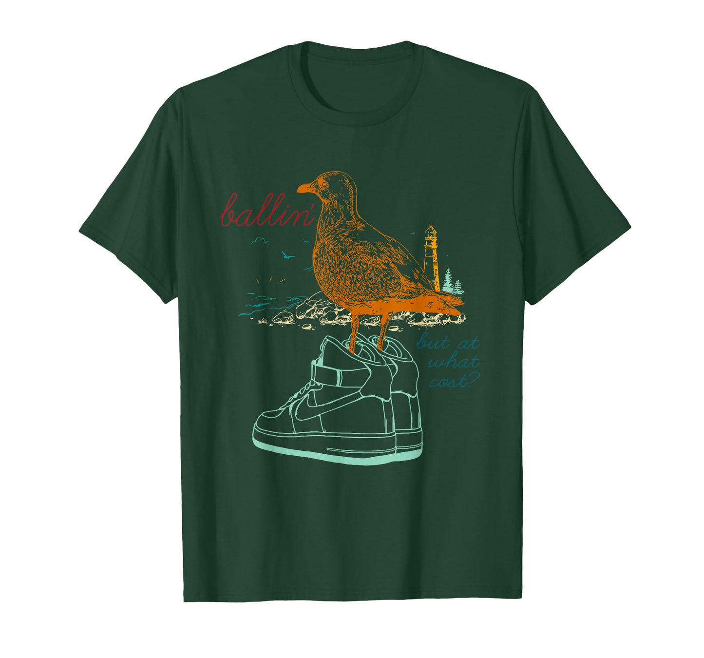 Ballin' But At What Cost Vintage Design T-Shirt