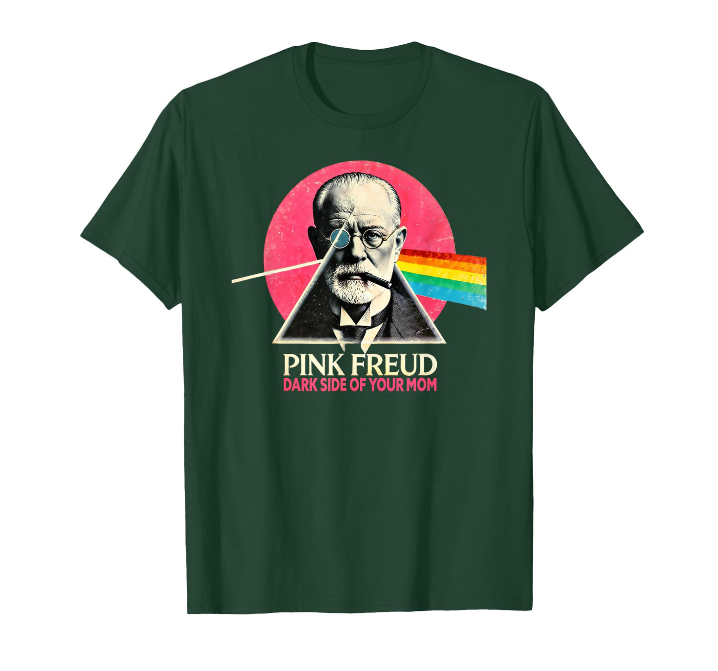 Funny Dark Side of Your Mom Psychoanalysis Joke T-Shirt