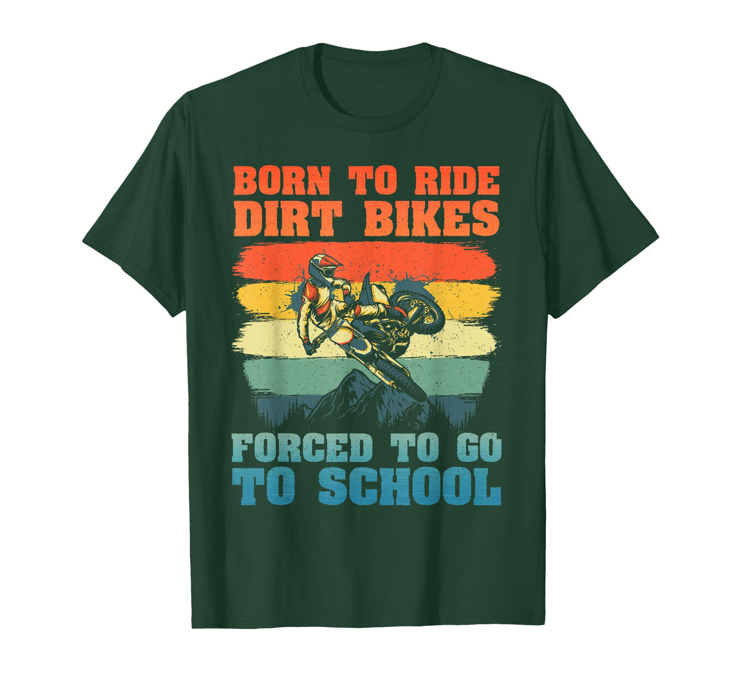 Funny Dirt Bike Art For Boys Girls Motocross Dirt Bike Rider T-Shirt