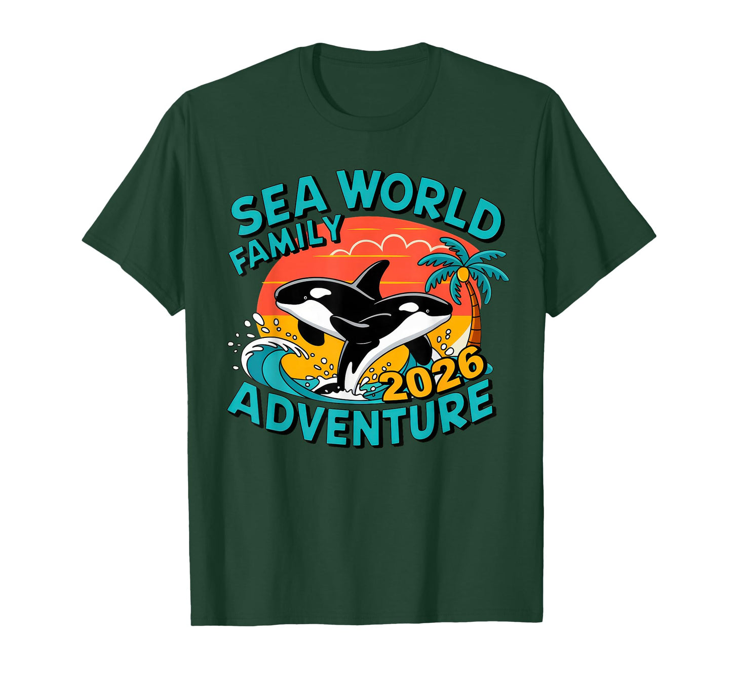 Sea World Family Adventure 2026, Family Sea World Matching T-Shirt