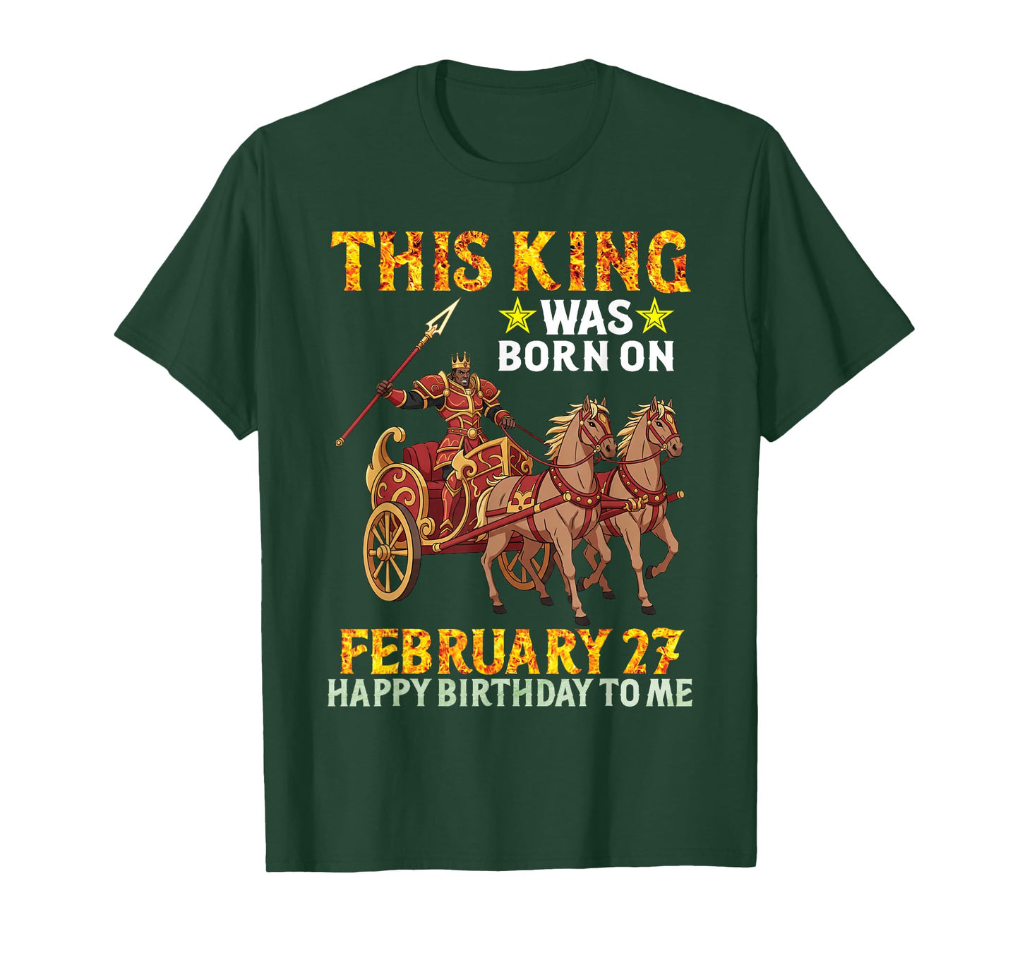 This King was Born On February 27 Happy Birthday to Me You T-Shirt