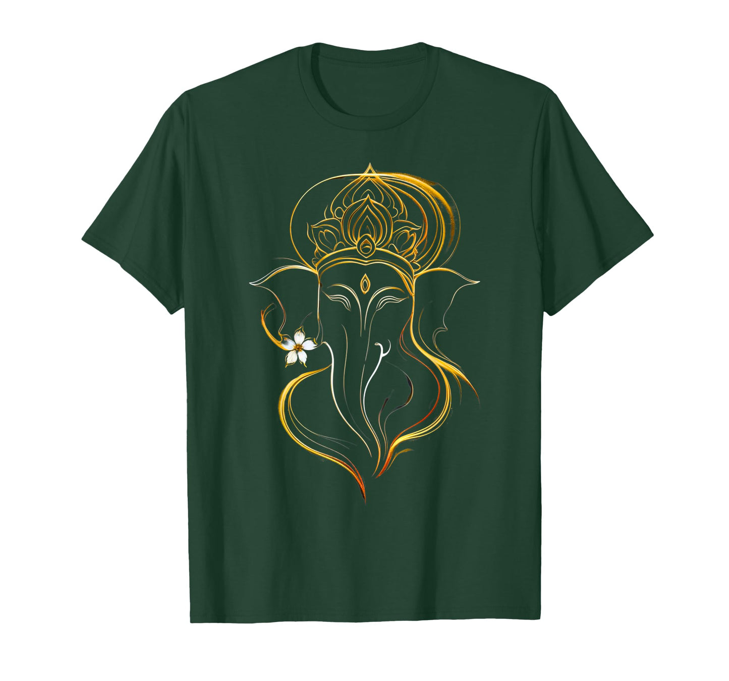 Hindu Ganesha Puja Elephant God India Meditation Yoga Murti T-Shirt