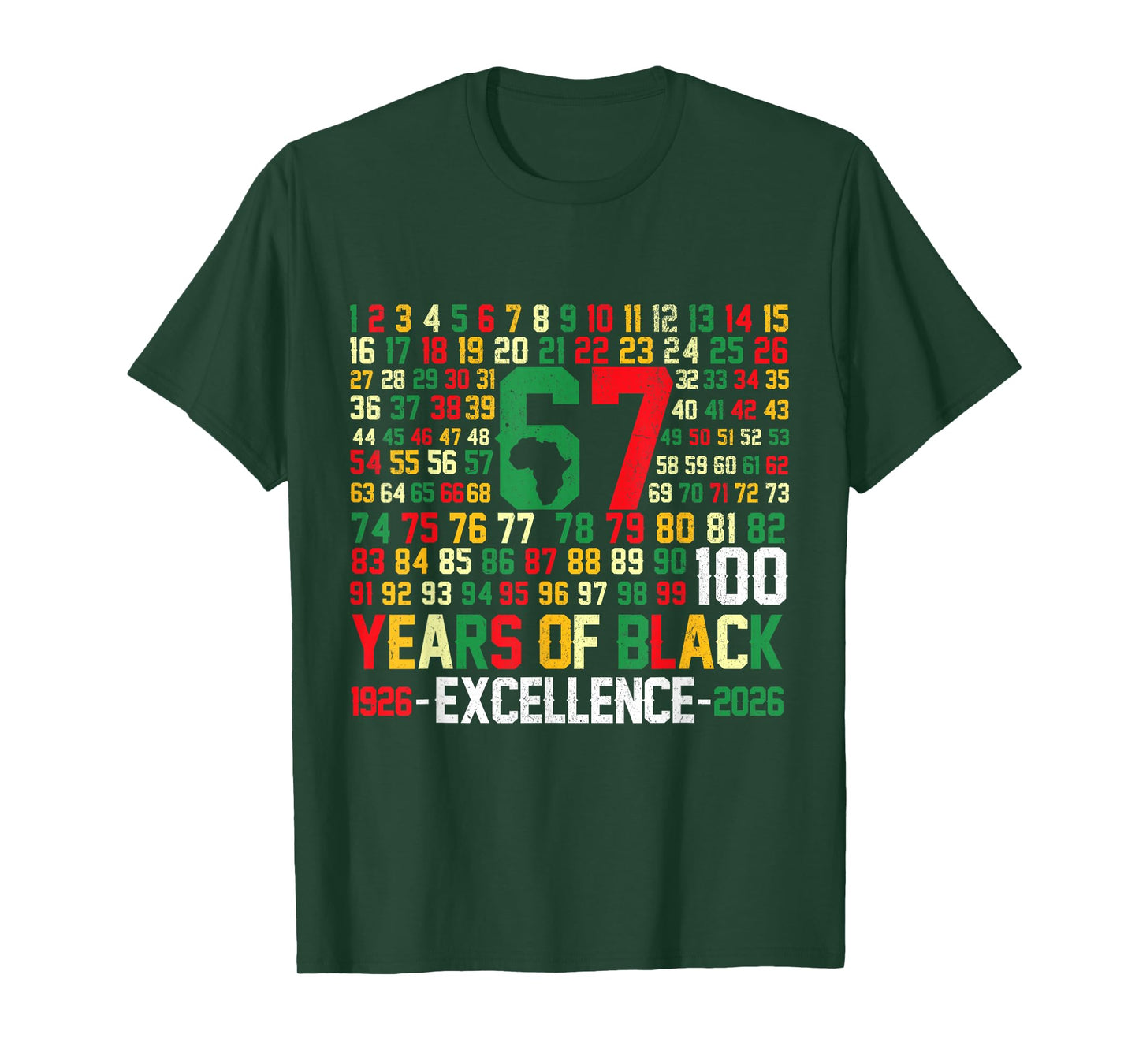 100 Years of Black Excellence Black History Month Teacher T-Shirt