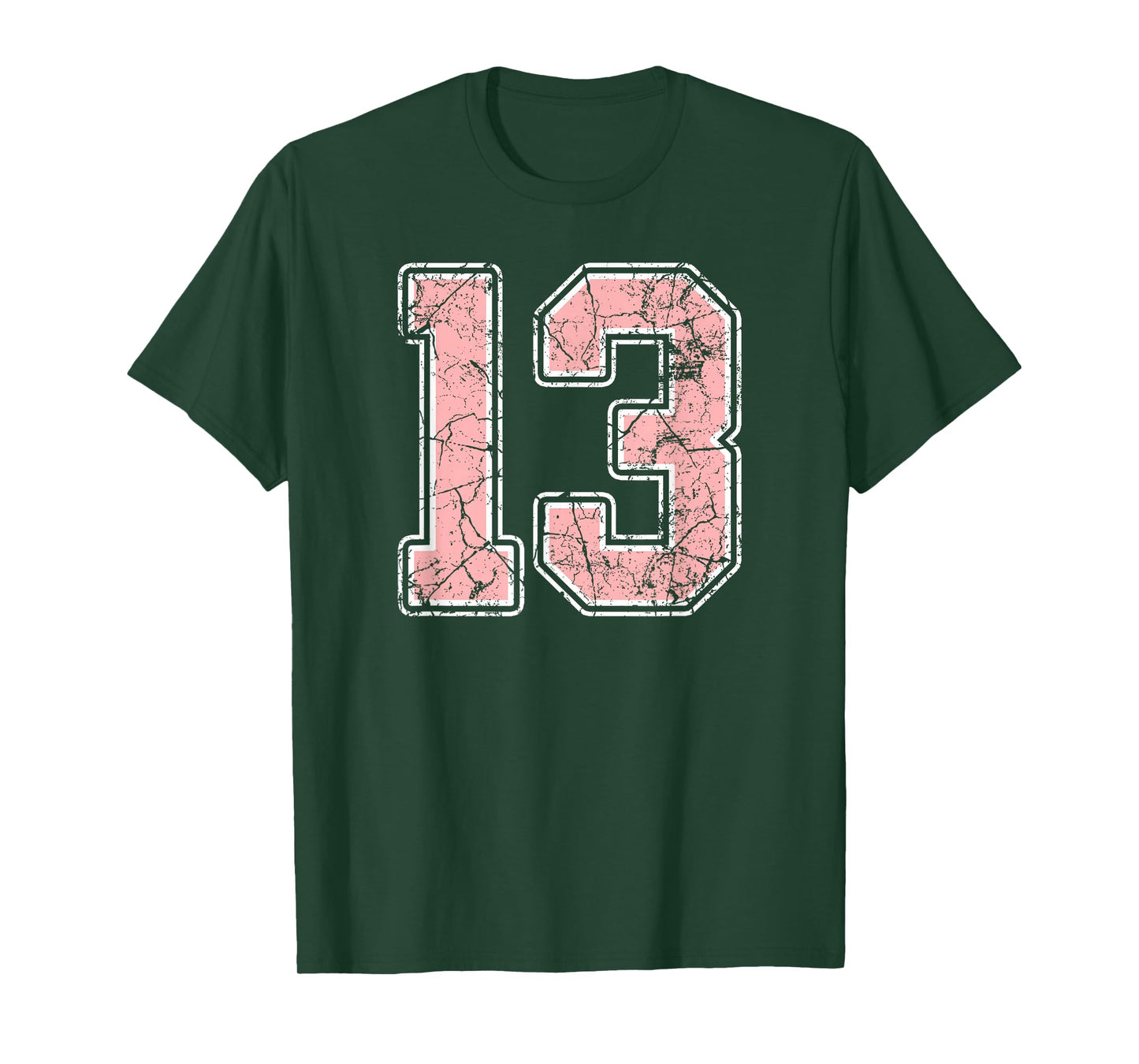 Pink and White Number 13 Jersey Player Uniform #13 Fan T-Shirt