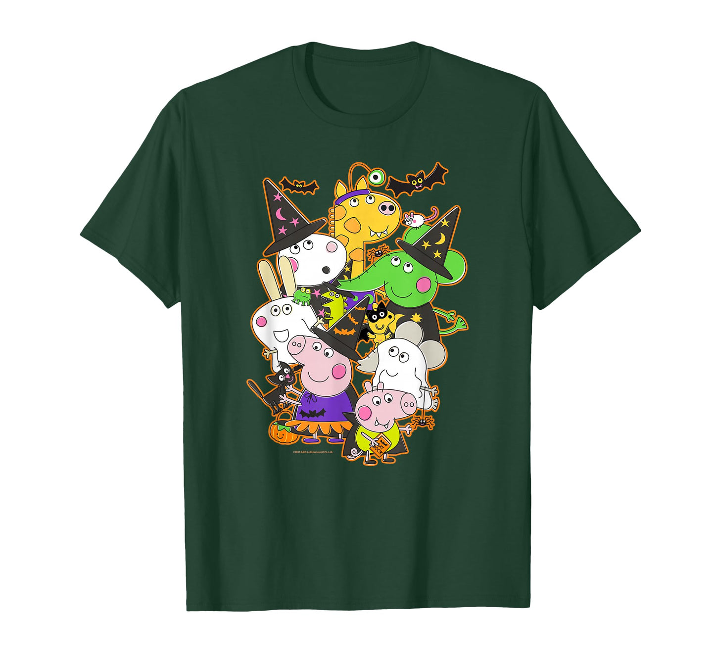 Peppa Pig Halloween Happy Costumes Group Shot T-Shirt