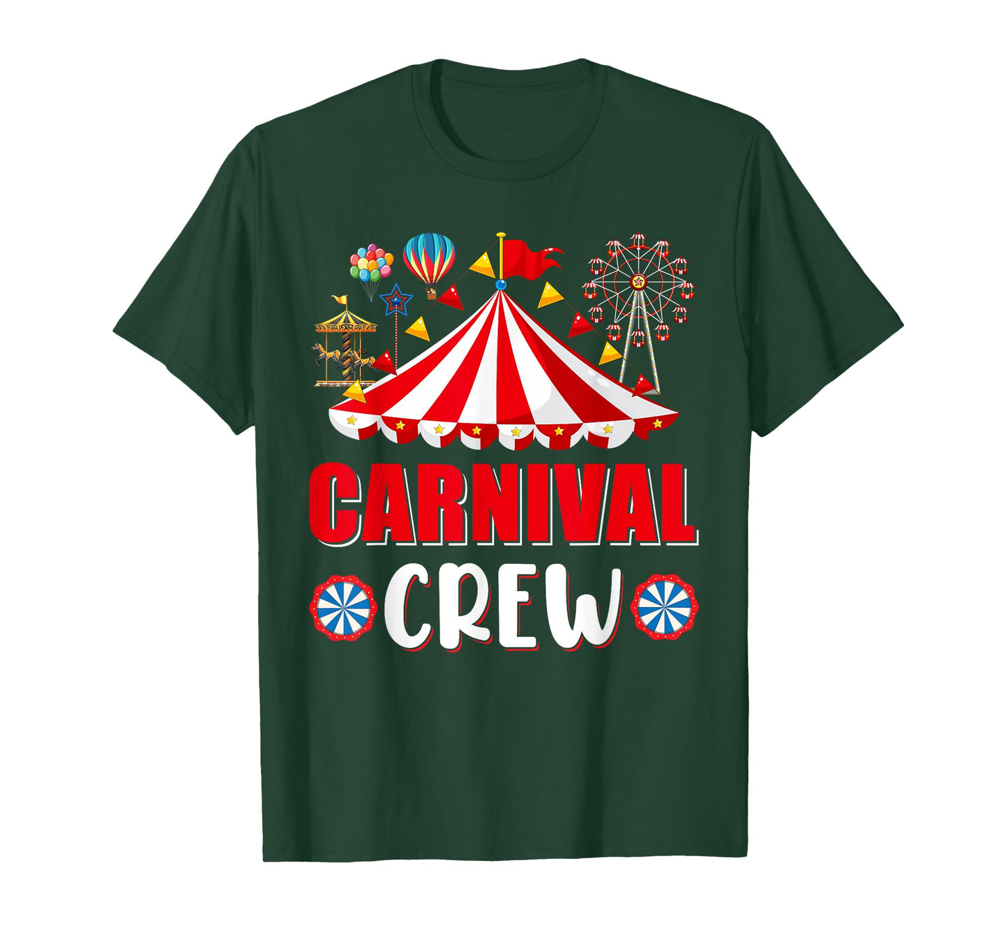 Carnival Crew Funny Circus Staff Costume Circus Theme Party T-Shirt