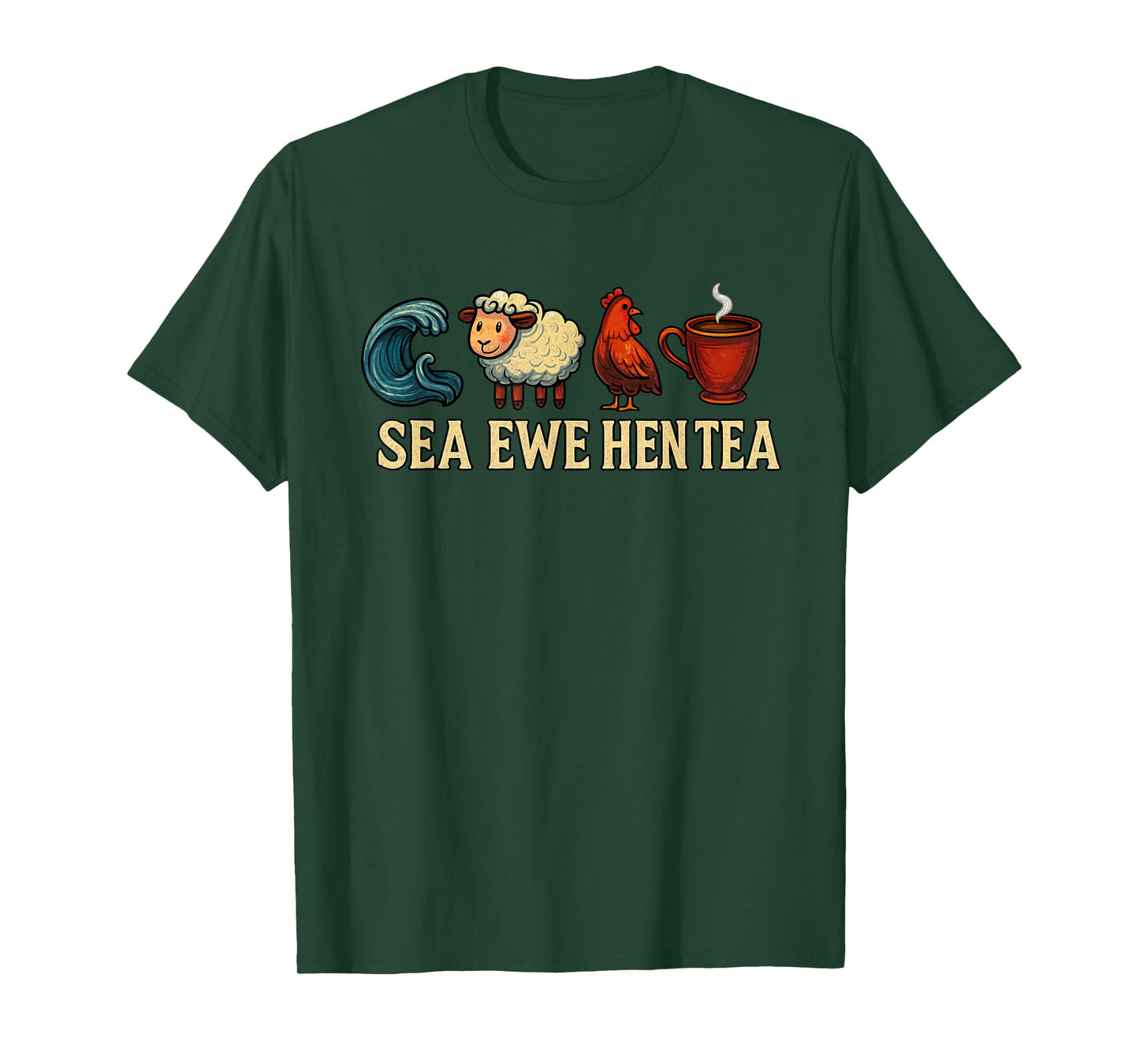Sea Ewe Hen Tea Funny Shirt Sea Ewe Hen Tea T-Shirt