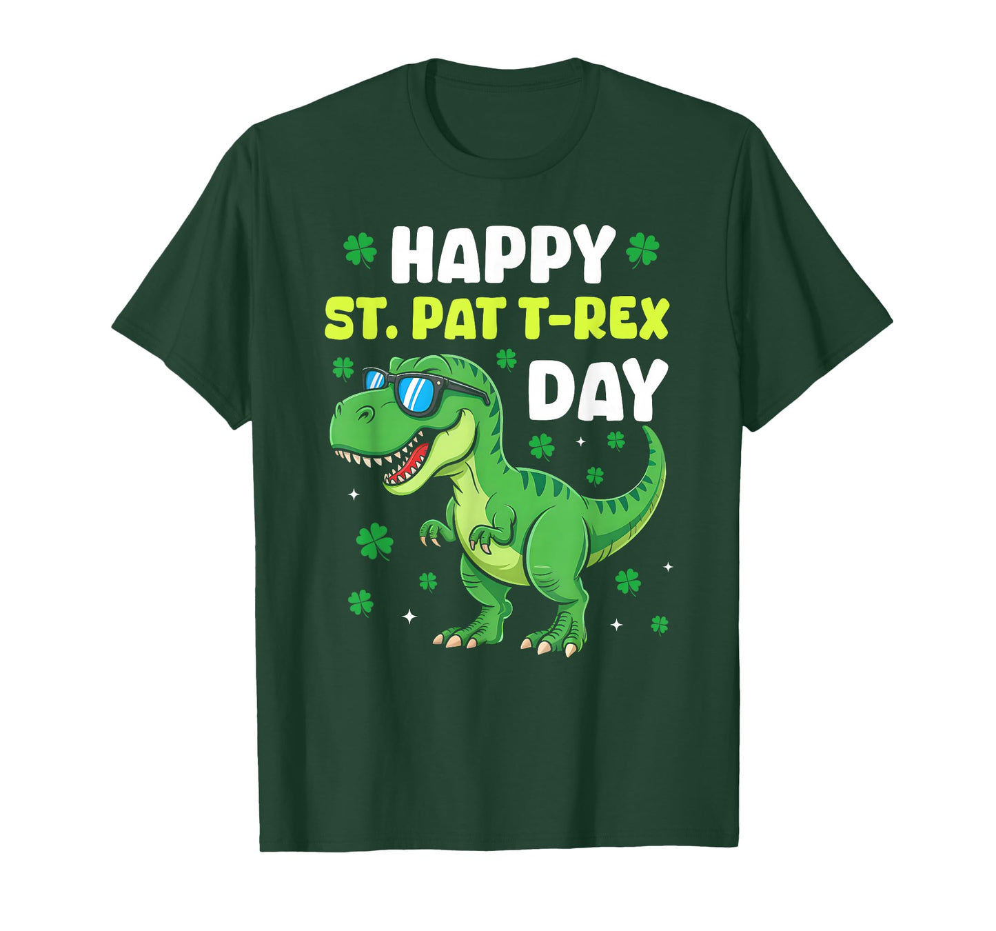 Happy St Pat-Rex Dinosaur Saint Patrick's Day for Boys Kids T-Shirt