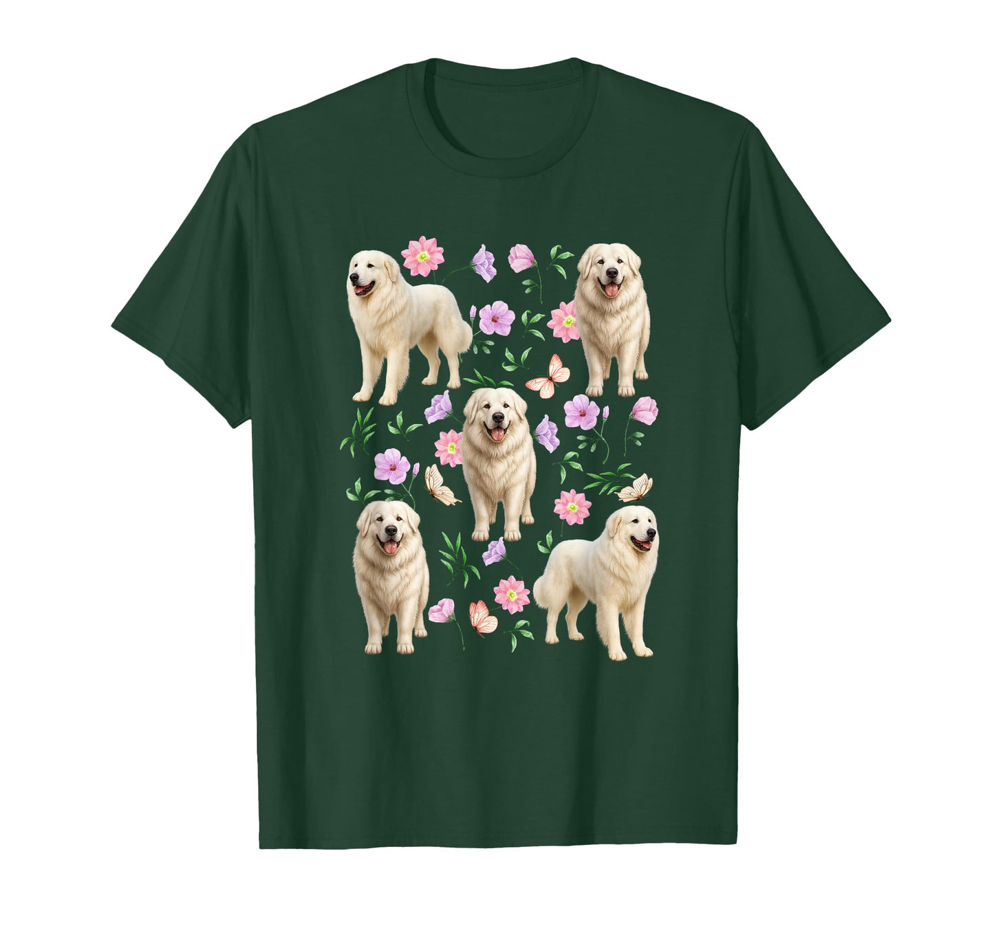 Great Pyrenees Owner Flowers Great Pyrenees Lover T-Shirt
