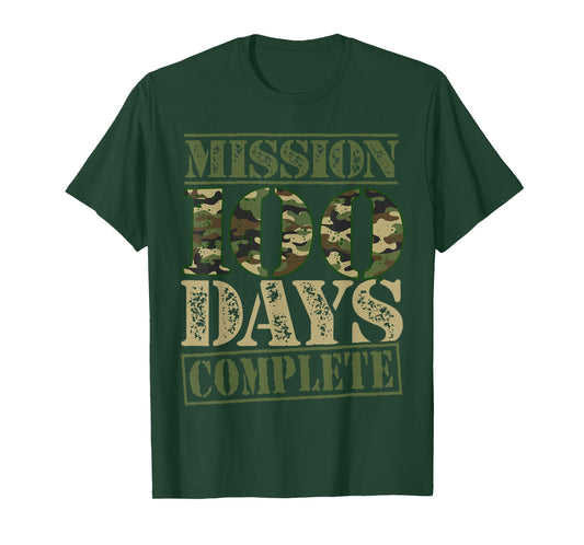 Level 100 Days of School Mission Complete Games Boys Gamer T-Shirt