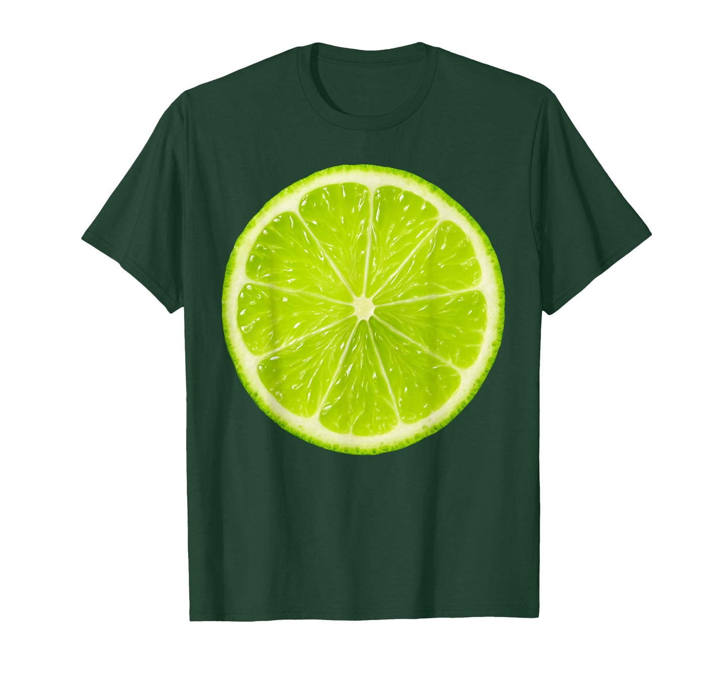 Lime Slice Costume Adult Kids Fruit Halloween T-Shirt