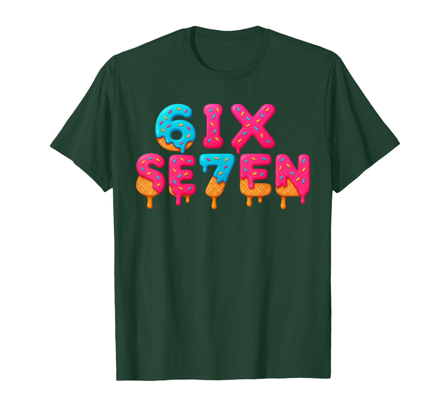 Funny Six Seven 6 7 Meme Design T-Shirt