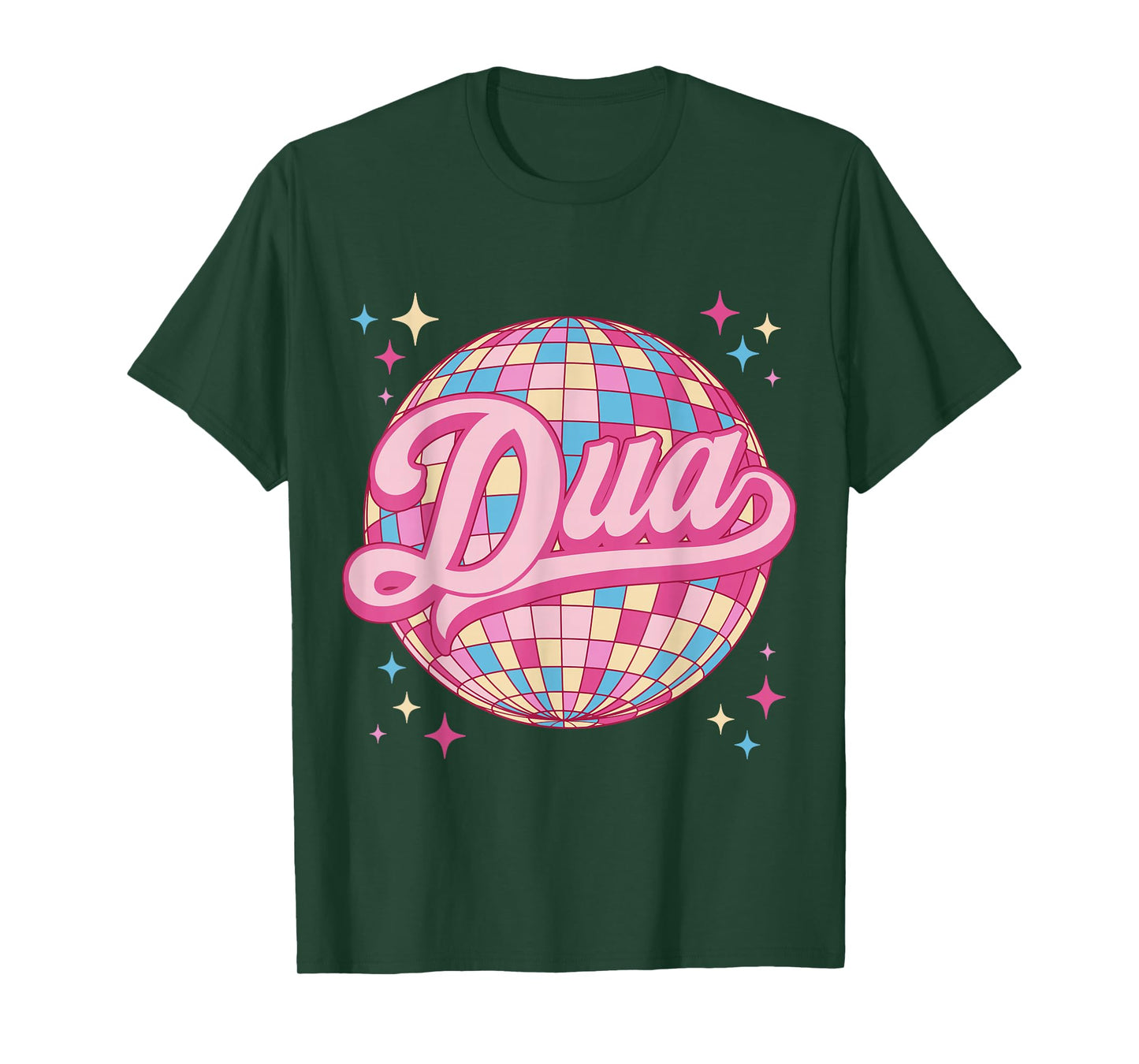Retro Dua First Name Personalized Disco 80s T-Shirt