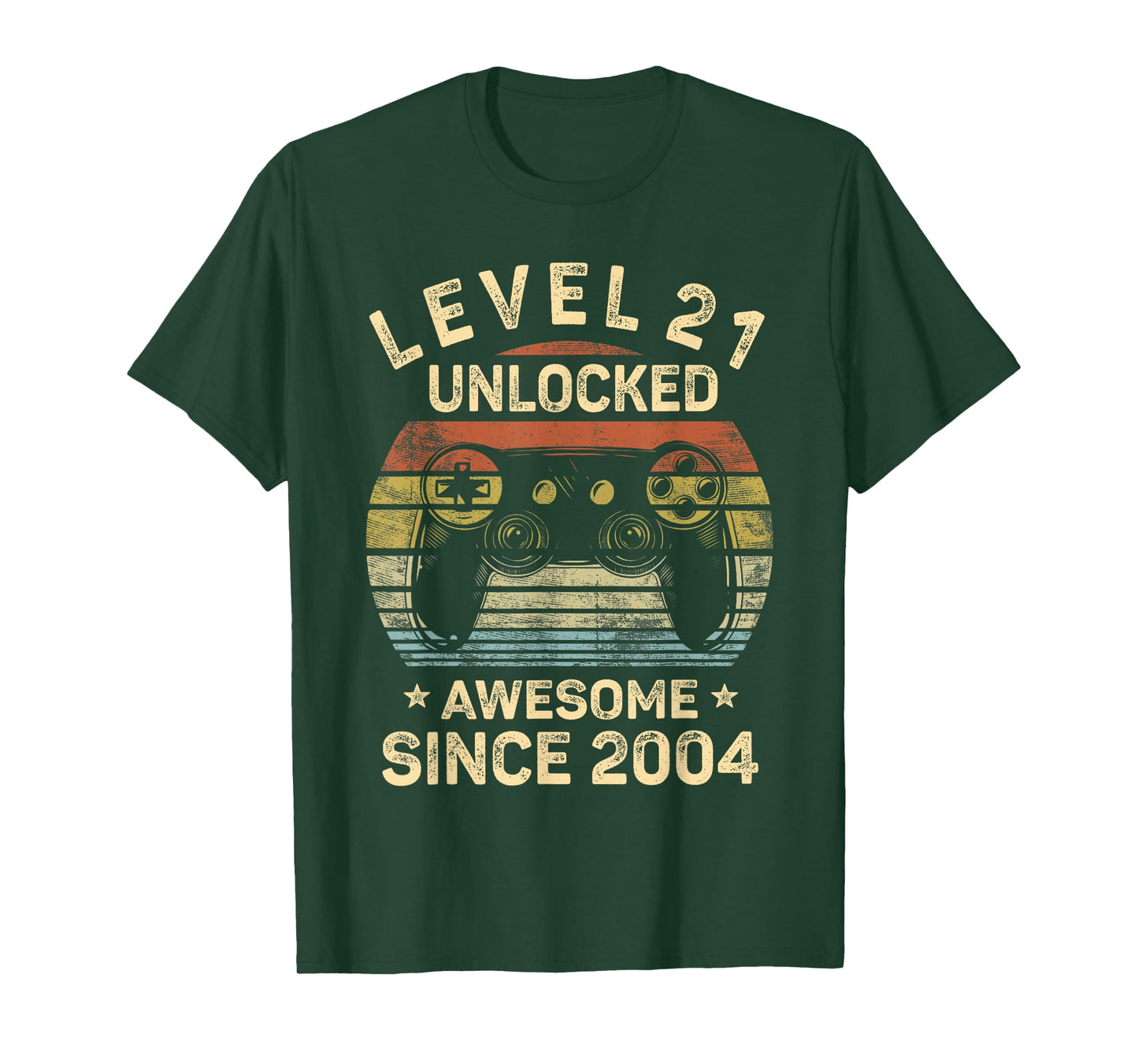 Level 21 Unlocked 21st Birthday 21 Year Old Gifts Gamer Bday T-Shirt